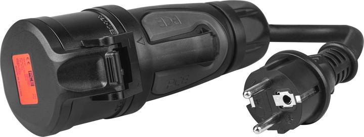 Immagine prodotto GreenCell Adapter from red 16A 400V CEE coupling 5-pole socket to Schuko 230V plug (3.70 kW, 16 A, 0.40 m)