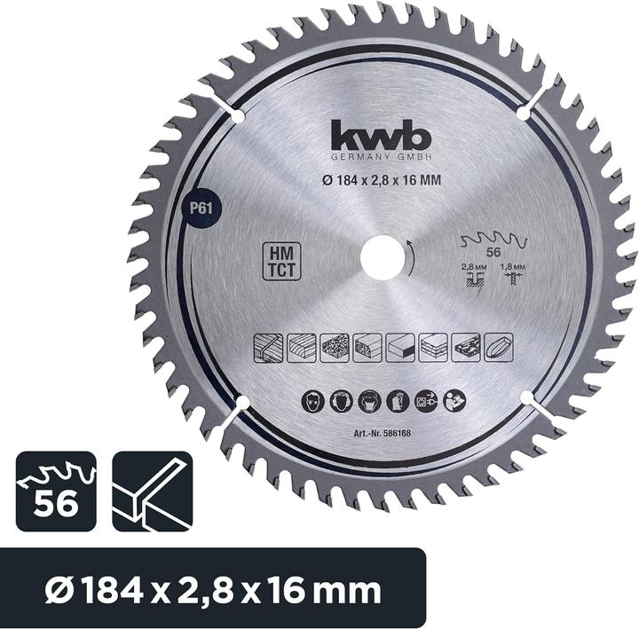 Actual product image kwb Carbide circular saw blade