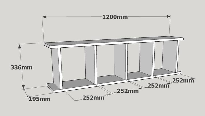 Image du produit Kalune Design Cash (120 x 20 x 33,5 cm)