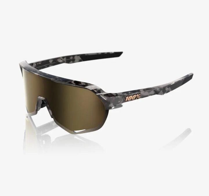 Actual product image 100% S2 (Gloss Black Havana, soft gold mirror)
