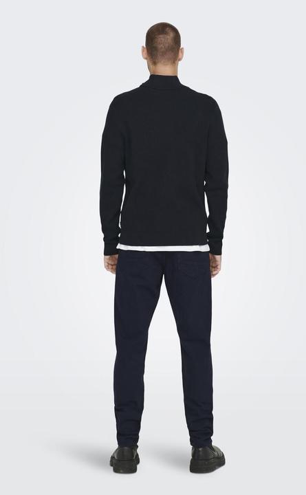 Actual product image Only & Sons Onsphil Reg 12 Struc Half Zip Knit Noos (XS)