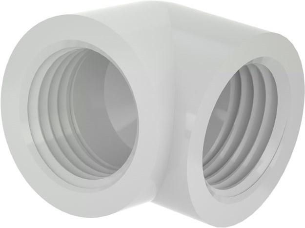 Produktbild Barrow Adapter 90 Grad G1/4 Zoll IG auf G1/4 Zoll IG - weiss