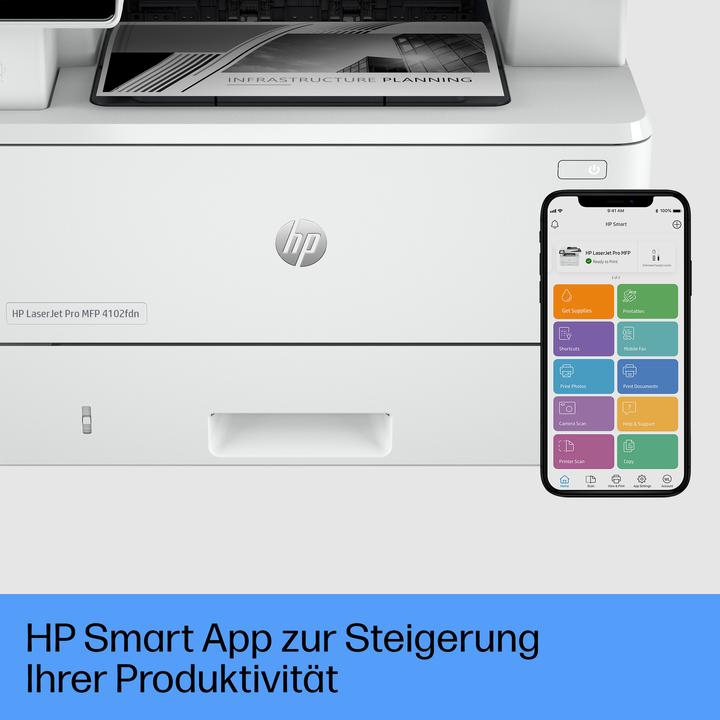 Immagine prodotto HP LaserJet Pro MFP 4102fdn (Laser, Bianco e nero)