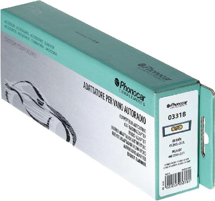 Produktbild Phonocar Radioblende schwarz Citroën und Peugeot