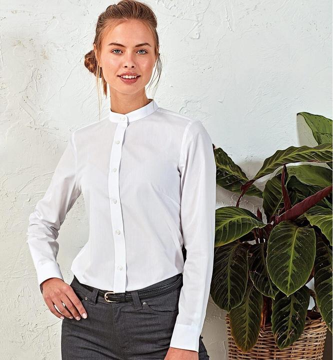 Immagine prodotto Premier Camicia formale con collo da nonno (L)