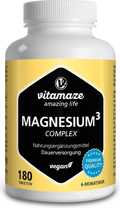 Produktbild Vitamaze Magnesium³ 3-in-1 Komplex (180 Stück, Tabletten)