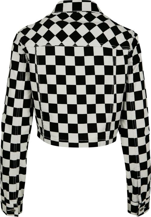 Actual product image Urban Classics Ladies Short Check Twill Jacket (M)