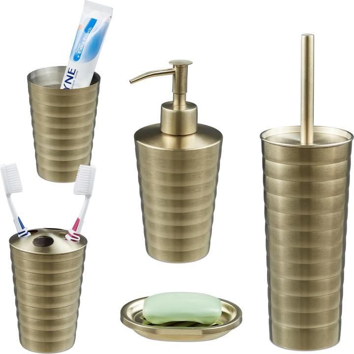 Actual product image Relaxdays Bathroom-accessory set