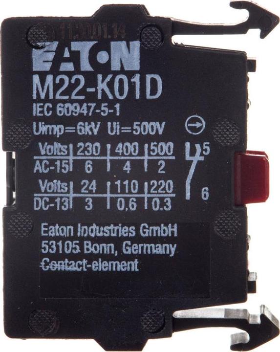 Produktbild Eaton Electric GmbH Kontaktelement M22-K10P