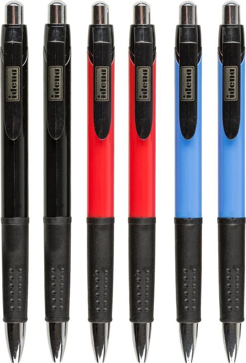 Image du produit Idena Stylo à bille 6p. assortis, écriture bleue (Multicolore, 6 x)