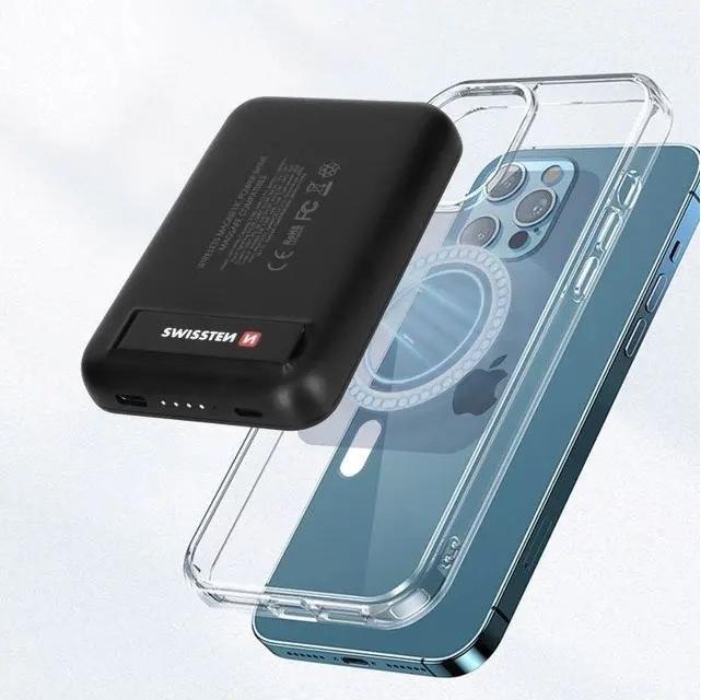 Immagine prodotto Swissten Power Bank wireless magnetica (5000 mAh, 20 W, 18.50 Wh)