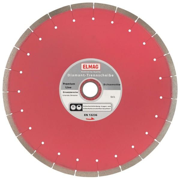 Produktbild Elmag - Diamantscheibe 350 mm PREMIUM LINE - SCHAMOTTE 'geräuscharm' Bohrung: 30,0 mm