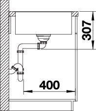 Actual product image Blanco Axia III 5 S-F (50 cm, 90.50 cm)