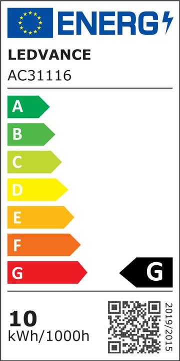 Energy Label Osram Led Retrofit (E27, 9.70 W, 806 lm, 2 x, G)