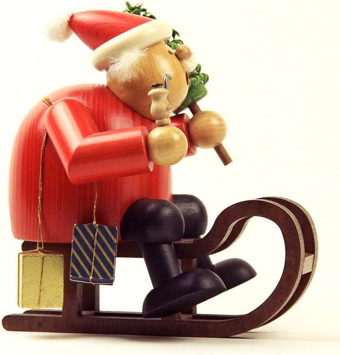 Produktbild KWO Räuchermann - Weihnachtsmann mit Schlitten