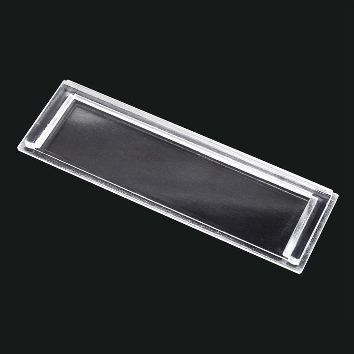 Wiltec Namensschild Abdeckung Briefkasten 89x25mm Ersatzteil Postkasten Schild