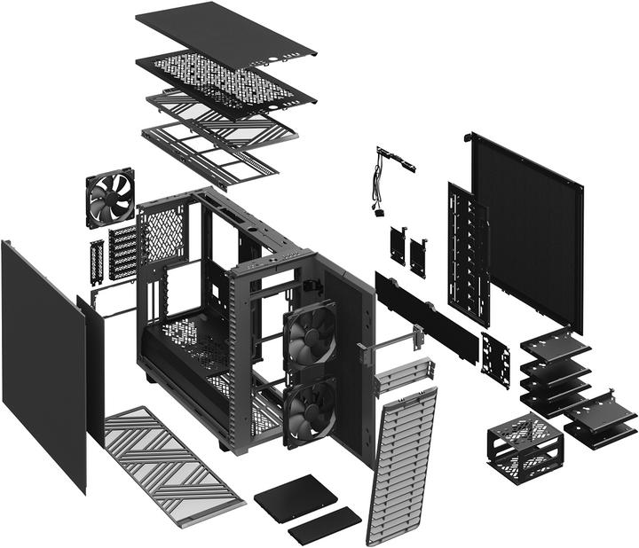 Actual product image Fractal Define 7 Gray Solid (ATX, mATX, Mini-ITX, E-ATX)