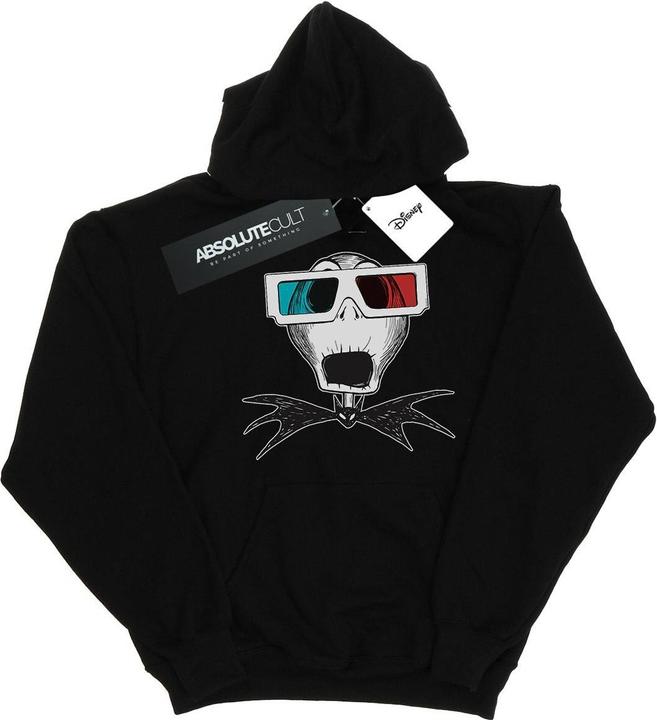 Disney Nightmare Before Christmas Jack Skellington 3D Glasses Kapuzenpullover Mädchen