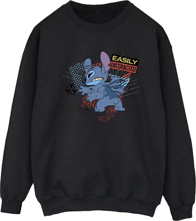 Disney Lilo And Stitch Easily Distracted Sweatshirt (L)