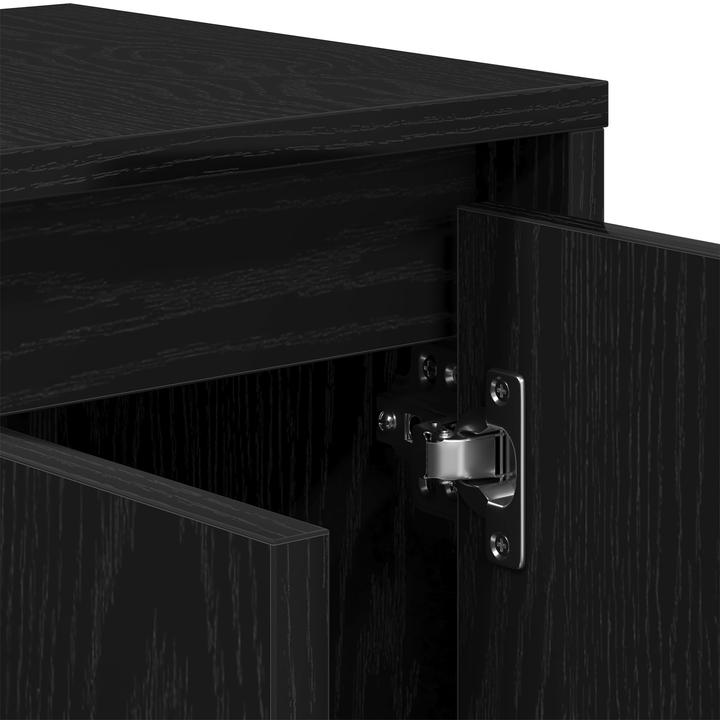 Actual product image VidaXL TV cabinet black oak 120x30x40.5 cm wood-based material (120 x 30 x 40.5 cm)