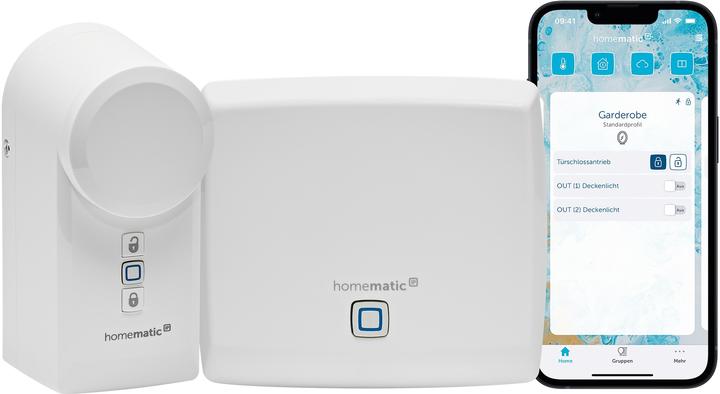 Image du produit EQ-3 Homematic IP Smart Home Starter Set Mini accès, serrure électronique de porte, Smart Lock à (Smartphone, Clé)