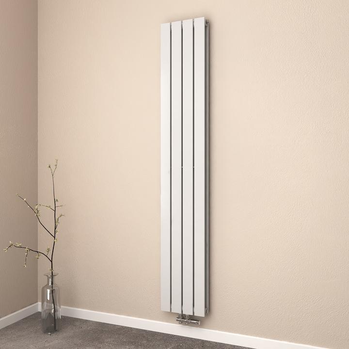 Produktbild Emke Heizkörper, Flachheizkörper mit Zentralanschluss, Weiss 180x30cm 911W Doppellagig (911 W)
