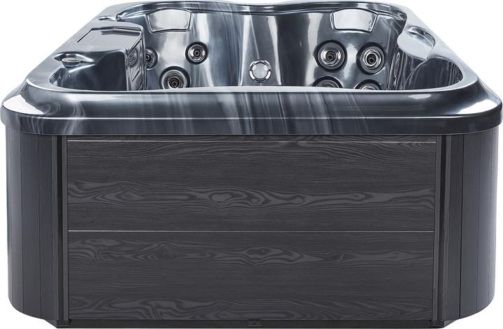 Produktbild Beliani Whirlpool Outdoor grau mit LED rechteckig 180 x 215 cm ARCELIA (4 Pers.)