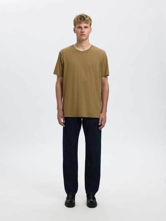 Actual product image Selected Homme Slhaspen Slub Ss O-Neck Tee Noos (XXL)