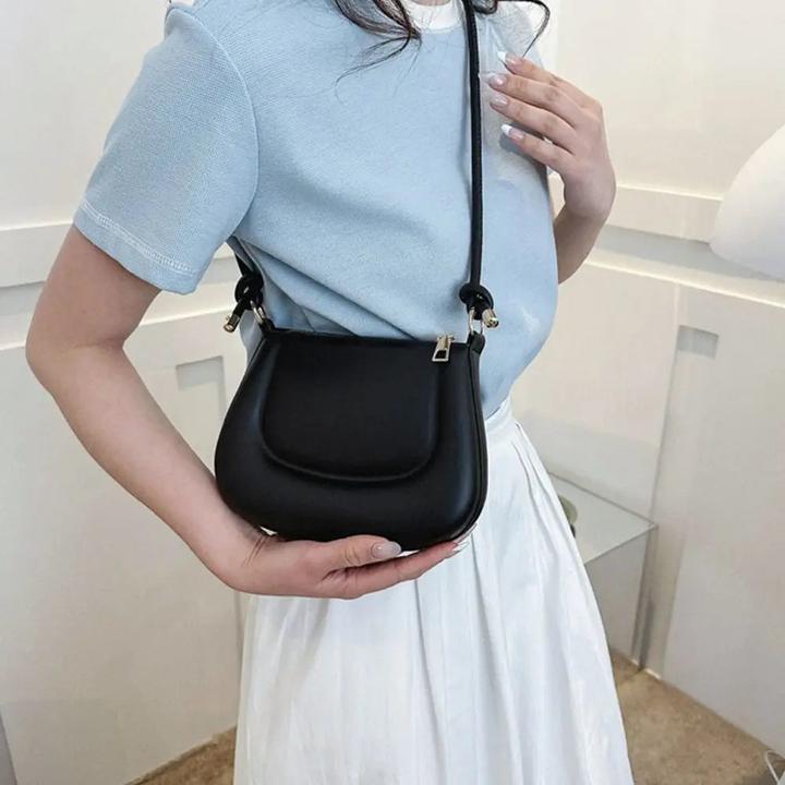 Immagine prodotto Only-Bags.Store Borsa a tracolla in pelle PU Colore solido Borsa ascellare Borsa messenger Borse a tracolla