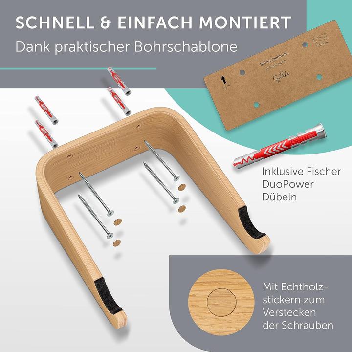 Actual product image Madeco FlyBike S Velowandhalterung