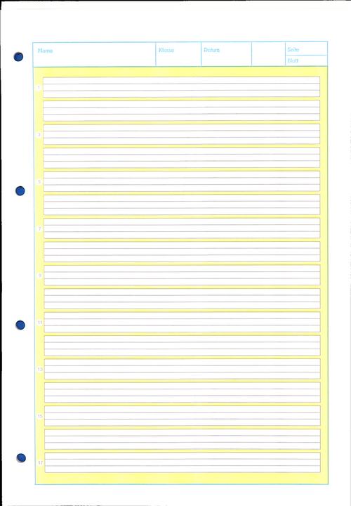 Produktbild Oxford Arbeitsblätterblock, A4, Lineatur 2 (A4, Liniert, Harter Einband)