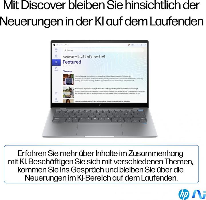 Nährwerte und Zutaten HP OmniBook X AI 14-fe0165ng (14", Snapdragon X Elite X1E-78-100, 16 GB, 1000 GB, DE)