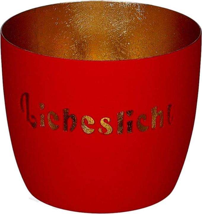 Produktbild Giftcompany Madras Windlicht M Liebeslicht rot/gold 8,5cm (1 x)
