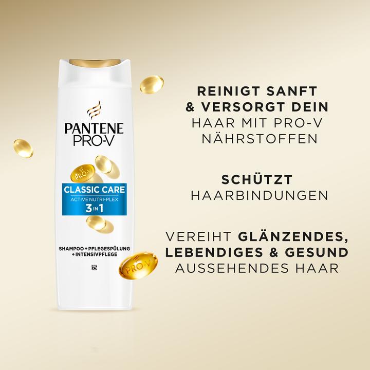 Produktbild Pantene Pro-V Classic Care 3 in 1 (250 ml, Flüssiges Shampoo)