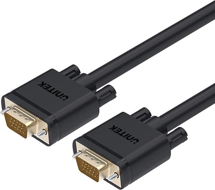 Actual product image Unitek VGA D-Sub 15 pin M M Ferrite, 5.0 m (5 m, VGA)