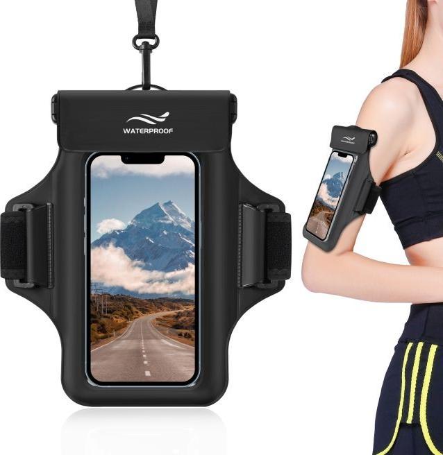 Produktbild Mu Sport 2in1 Wasserdichte Umhängetasche & Sport Armband für Smartphone bis 7"