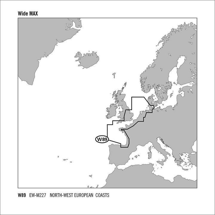 Image du produit C-Map MAX Wide Nord-Ouest Côte européenne EW-M227 SD Chart
