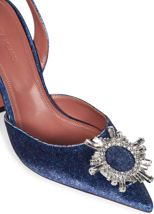 Actual product image Amina Muaddi With Heel Blue (38)