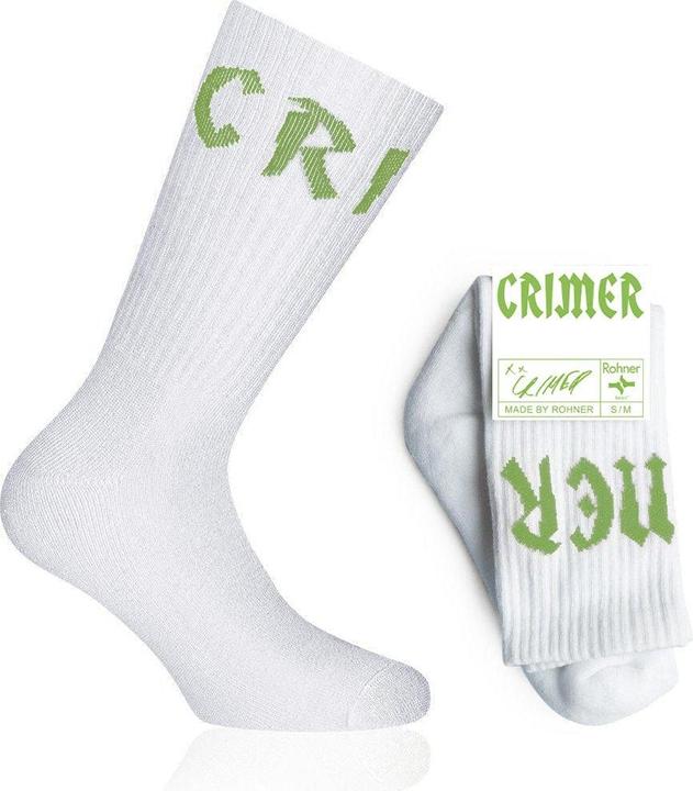 Rohner Crimer Socks - Weiss | Neongrün