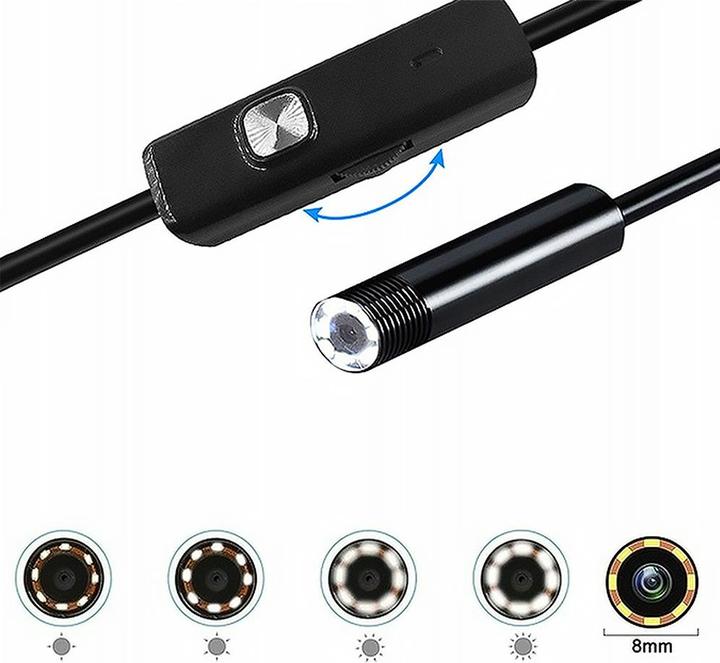 Lasmex ENDOSKOP KAMERA 2m LENS 8/7/5.5mm USB/C/MICRO LTC