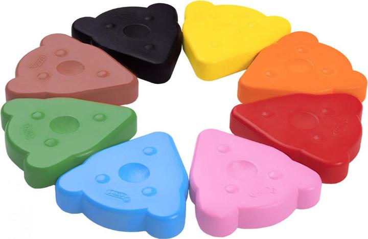 Image du produit Jovi L'OURS MAGIQUE crayons de cire 8 couleurs de base en forme d'ours (Multicolore, 8 x)