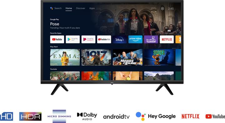Actual product image TCL 32S5200 (32", S5200, LCD, HD ready, 2022)