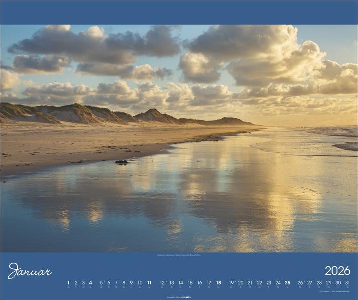 Actual product image Nordsee Kalender 2026 (55 x 46 cm, Hardcover, German)