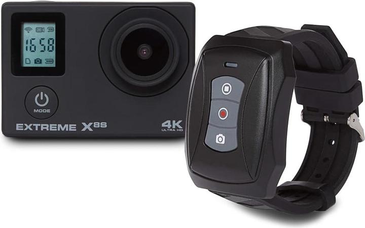 Produktbild Nikkei Extreme X8S - Actioncam met Remote - Inclusief Gratis Oranje EK88 Shirt (UHD, WLAN)