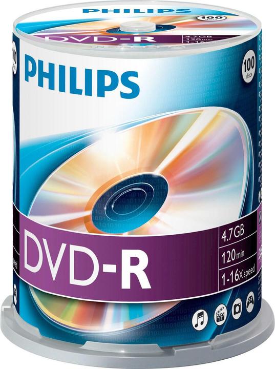 Philips 1x100 DVD-R 4,7GB 16x SP (100 x)