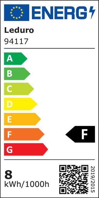 Energie-Label Leduro Recessed Downlight rotable 8W (600 lm)