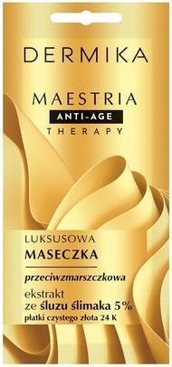 Immagine prodotto Dermika Maestria Anti-Age Therapy Maschera Antirughe di Lusso con Estratto di Muco di Lumaca - 5 7g