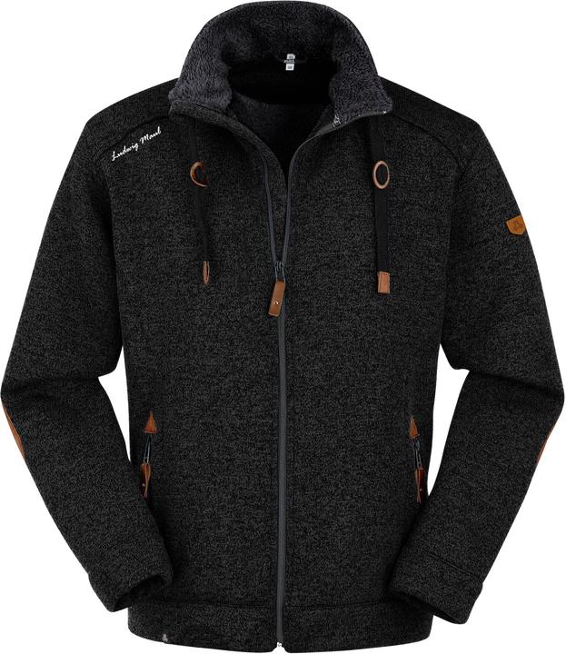 Produktbild Maul Herren Lichtenau Polar-Strickfleece Jacke, schwarz, 48 (48)