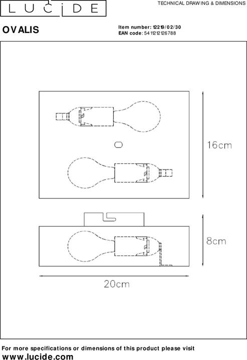 Actual product image Lucide Ovalis (E14)