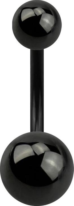 Produktbild Star Piercing Banane schwarz mit zwei Kugeln (ohne Messing, Titan G23)